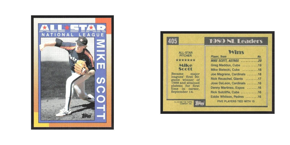 1990 Topps Mike Scott Astros #405.0