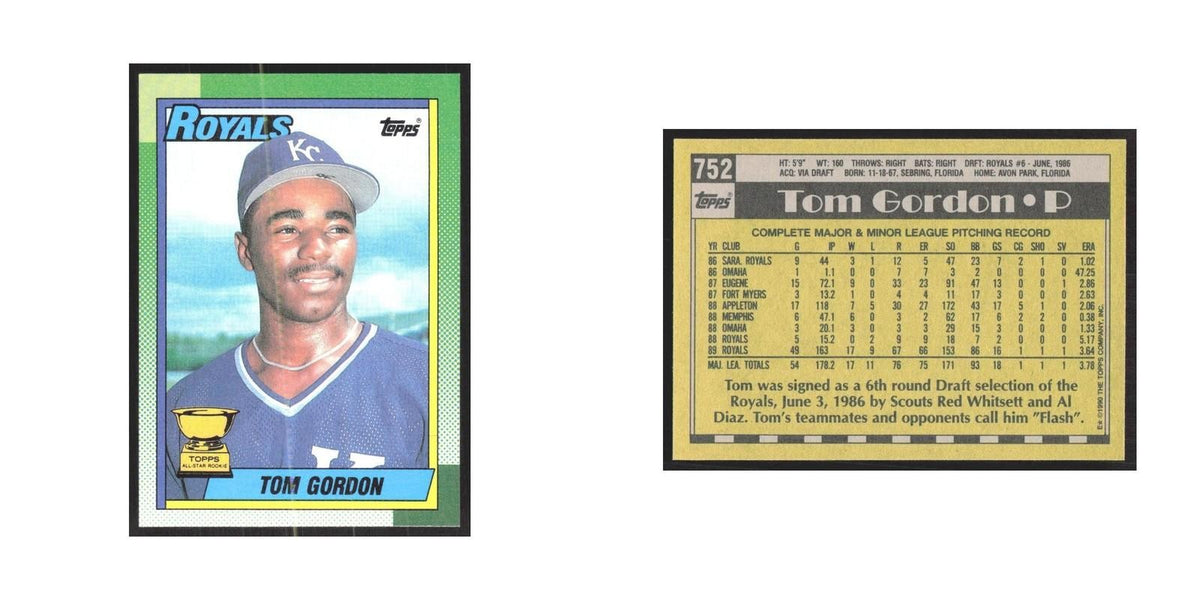 1990 Topps Tom Gordon Royals #752.0