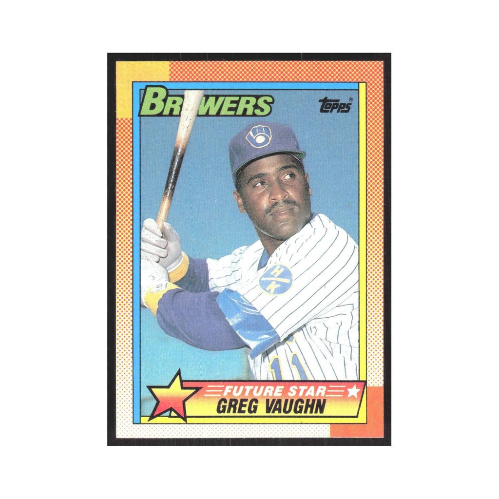 1990 Topps Greg Vaughn Brewers #57.0