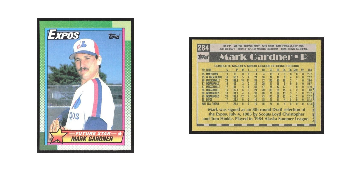 1990 Topps Mark Gardner Montreal Expos #284.0
