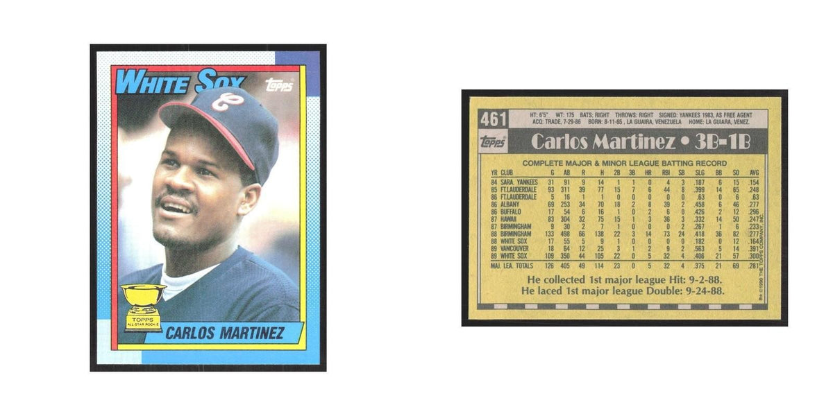 1990 Topps Carlos Martinez White Sox #461.0