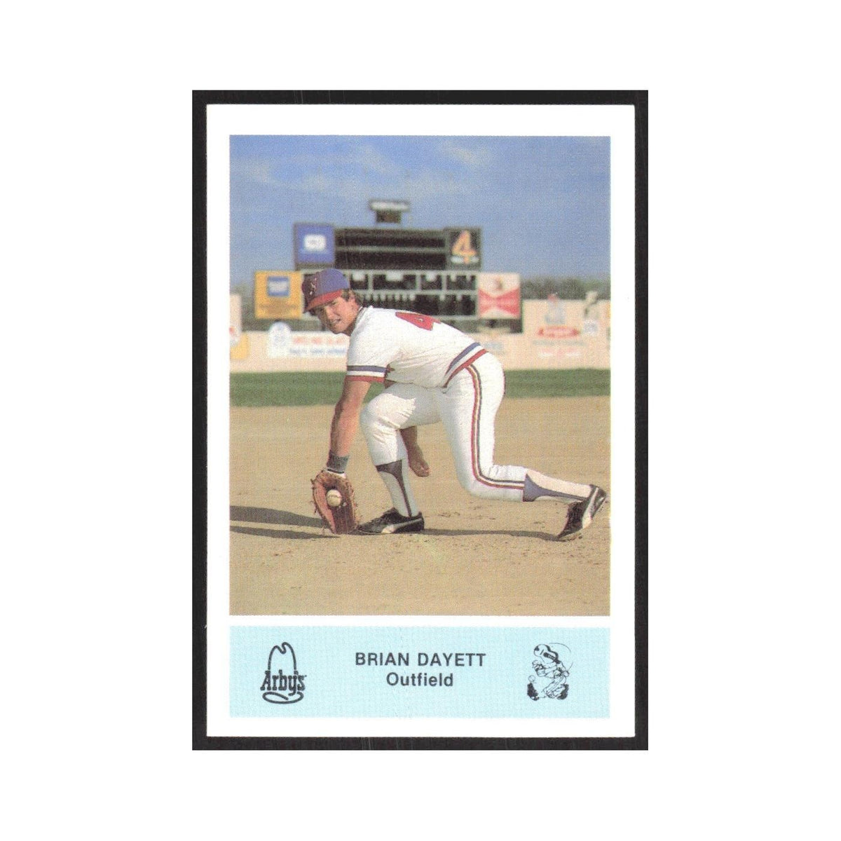 1982 Arbys Minor Leage Brian Dayett Nashville Sounds #nan