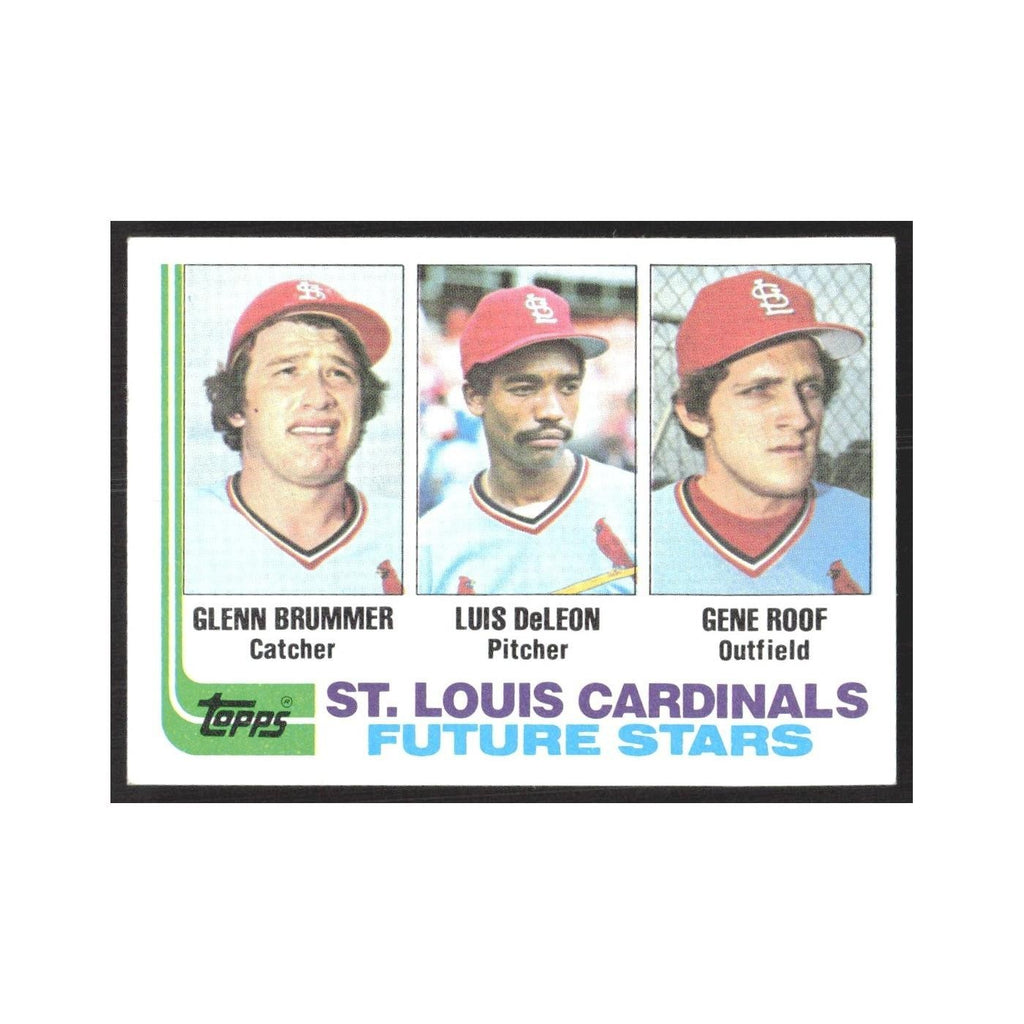 1982 Topps Glenn Brummer/Luis DeLeon/Gene Roof Cardinals #561