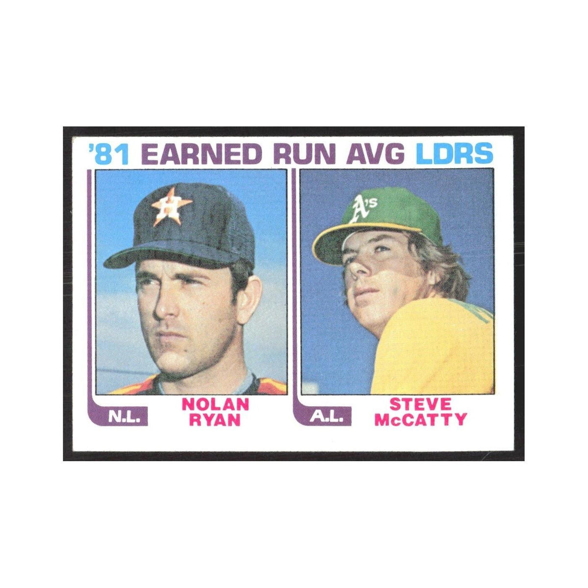 1982 Topps Nolar Ryan/Steve McCatty #167