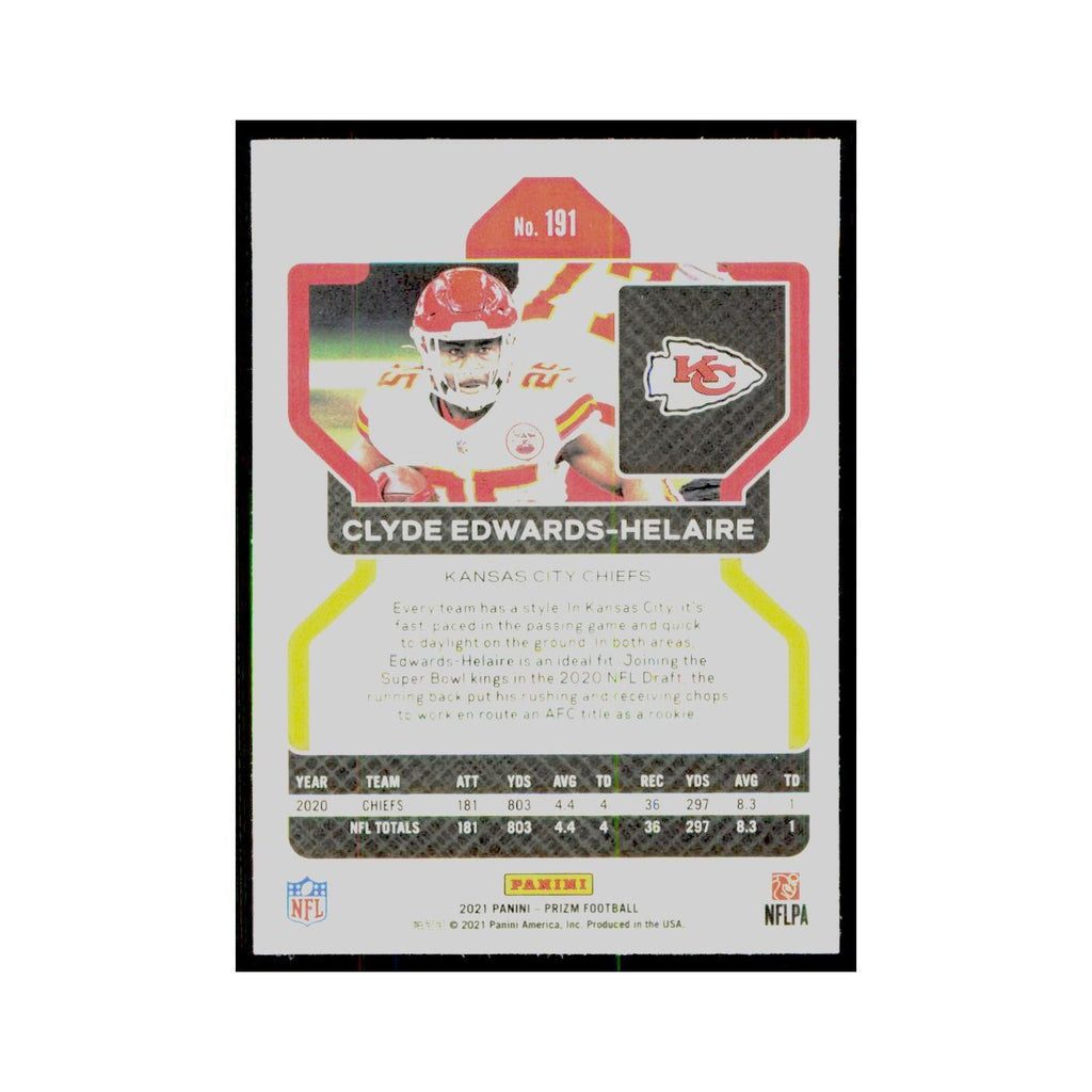 2021 Panini Prizm Clyde Edwards-Helaire Chiefs #191