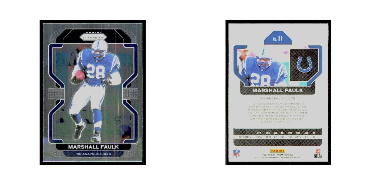 2021 Panini Prizm Marshall Faulk Colts #31