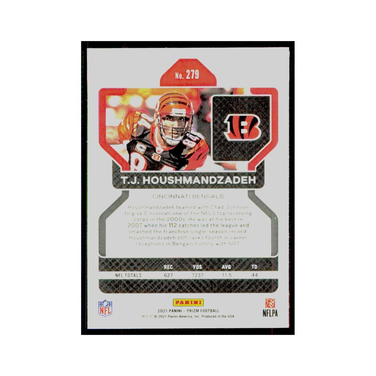 2021 Panini Prizm T.J. Houshmandzadeh Bengals #279