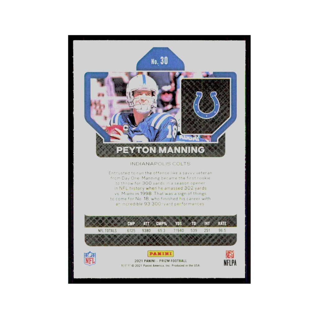 2021 Panini Prizm Peyton Manning Colts #30
