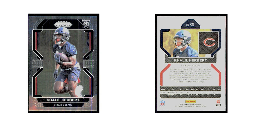 2021 Panini Prizm Khalil Herbert RC Bears #425