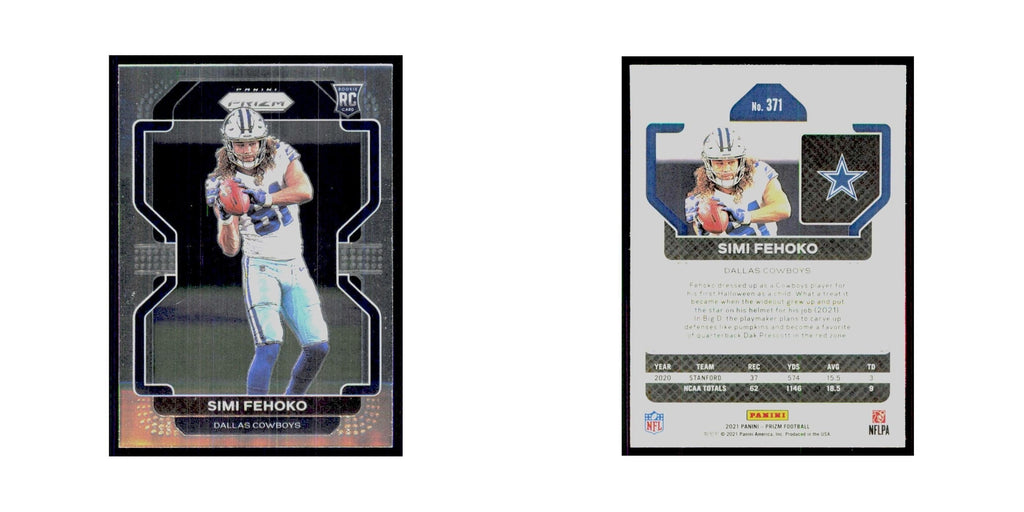 2021 Panini Prizm Simi Fehoko RC Cowboys #371
