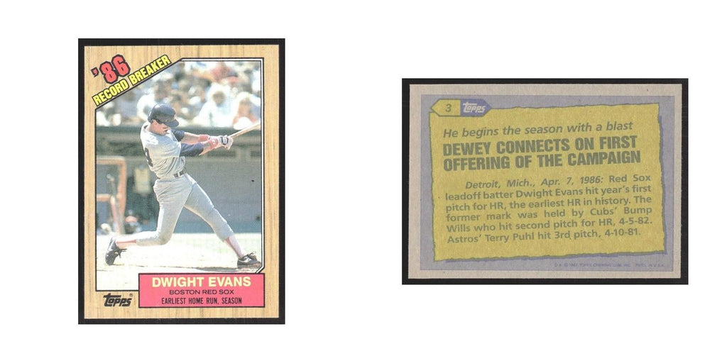 1987 Topps Tony Conigliaro Red Sox #3