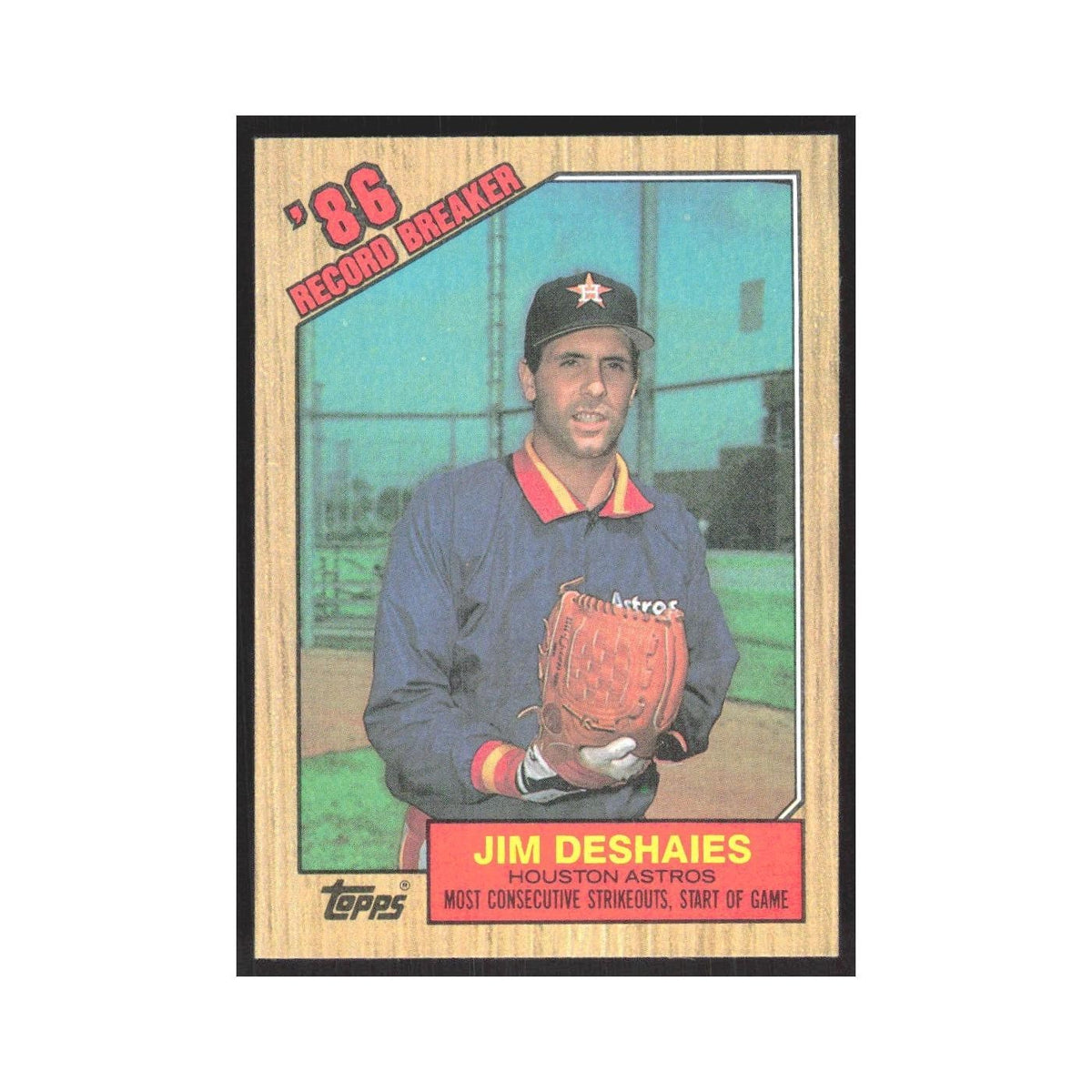 1987 Topps Jim Deshaies Astros #2