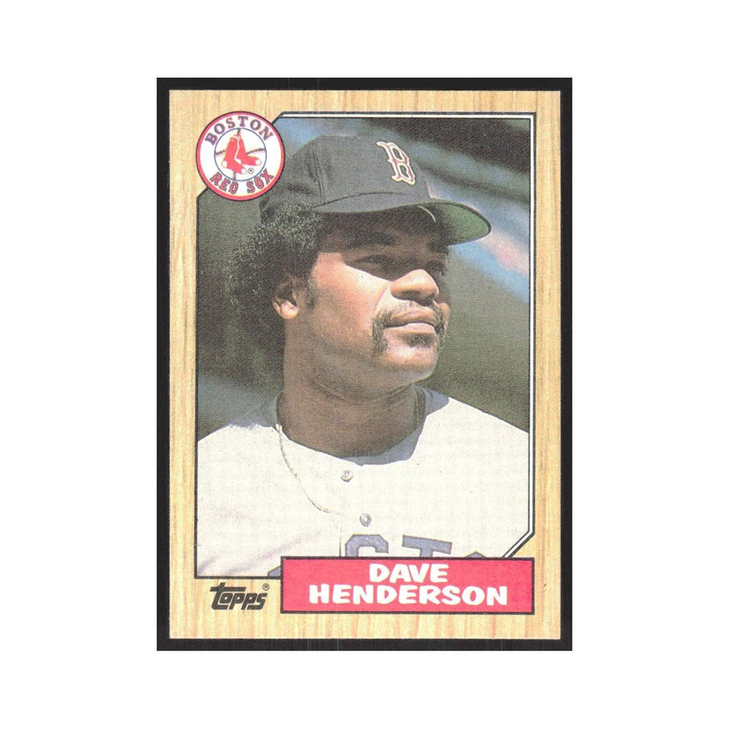 1987 Topps Dave Henderson Red Sox #452