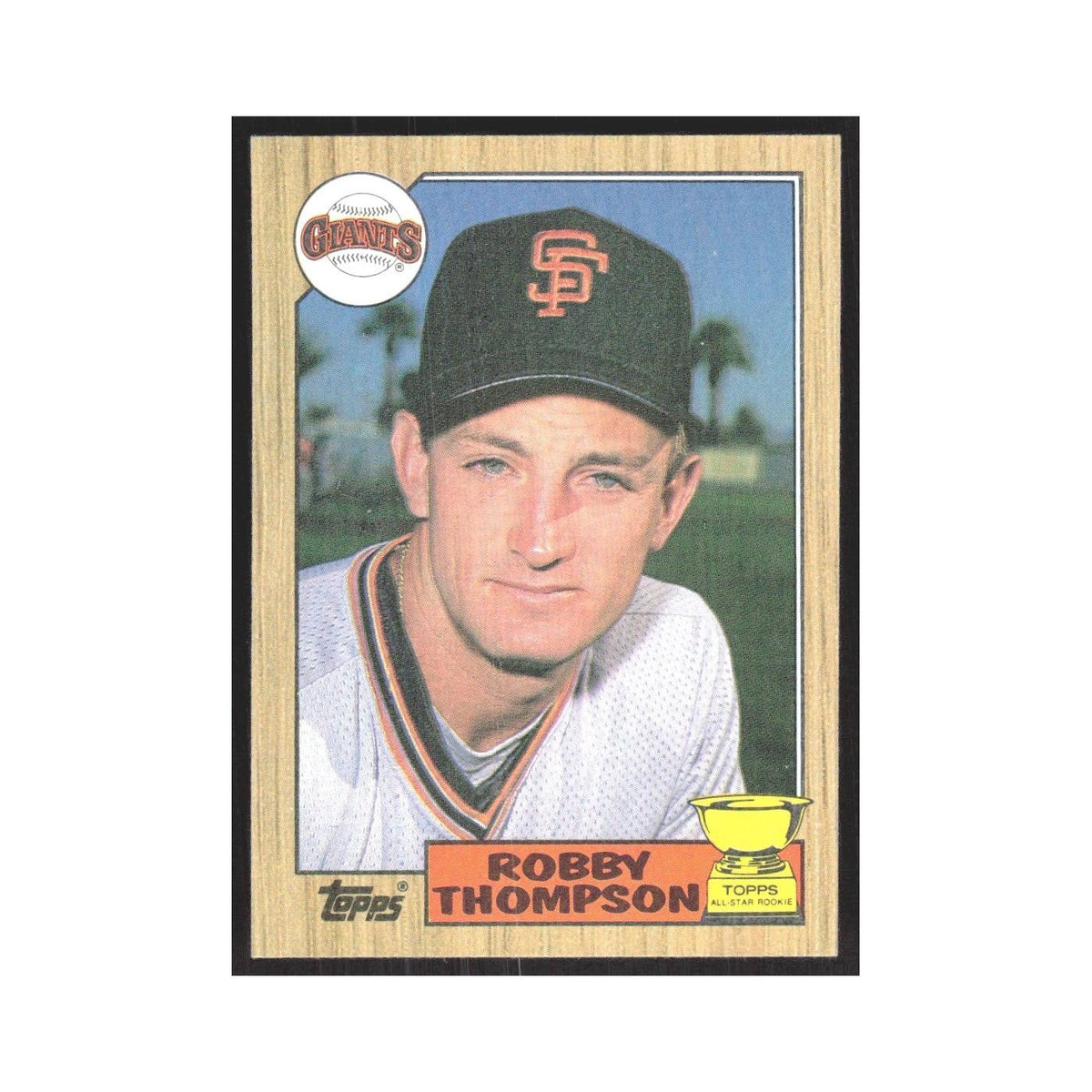 1987 Topps Robby Thompson Giants #658