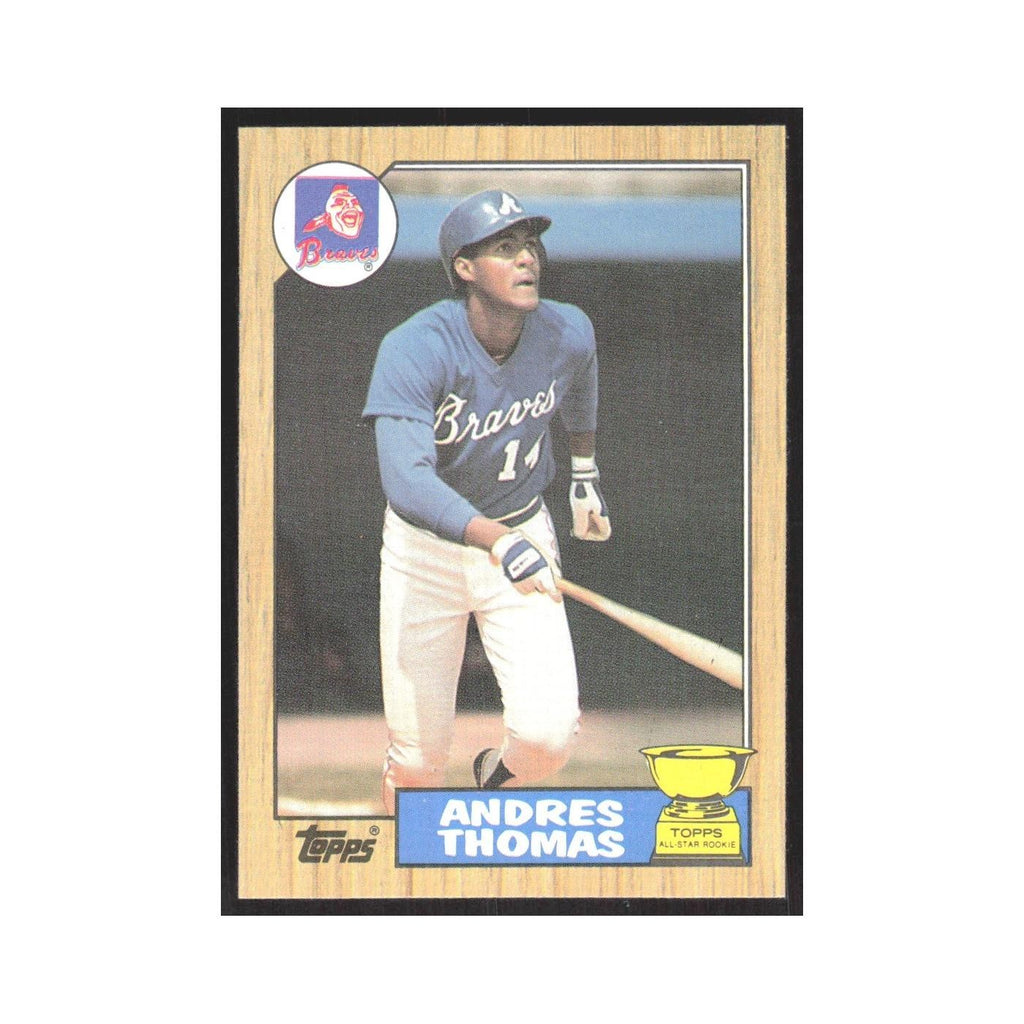 1987 Topps Andres Thomas Braves #296
