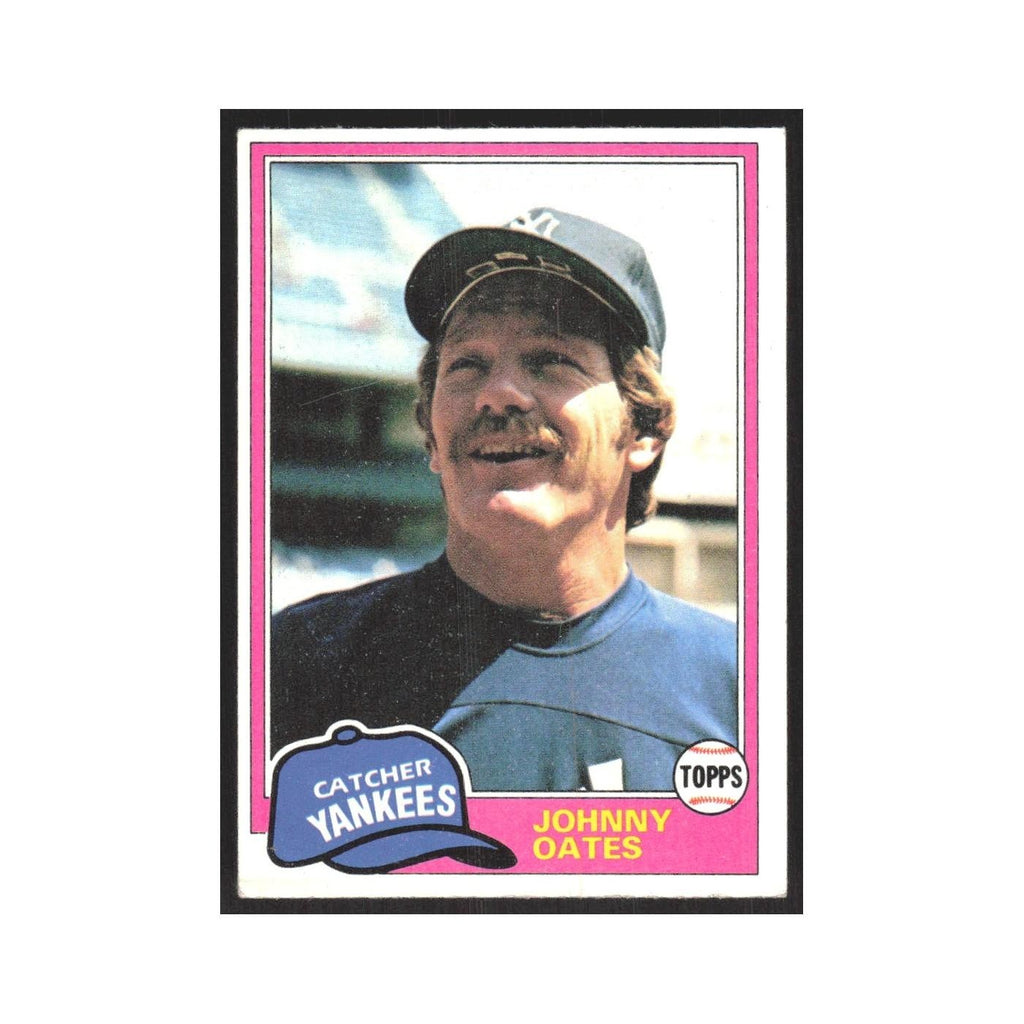 1981 Topps Johnny Oates Yankees #303