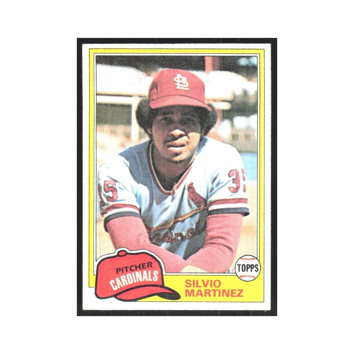 1981 Topps Silvio Martinez Cardinals #586