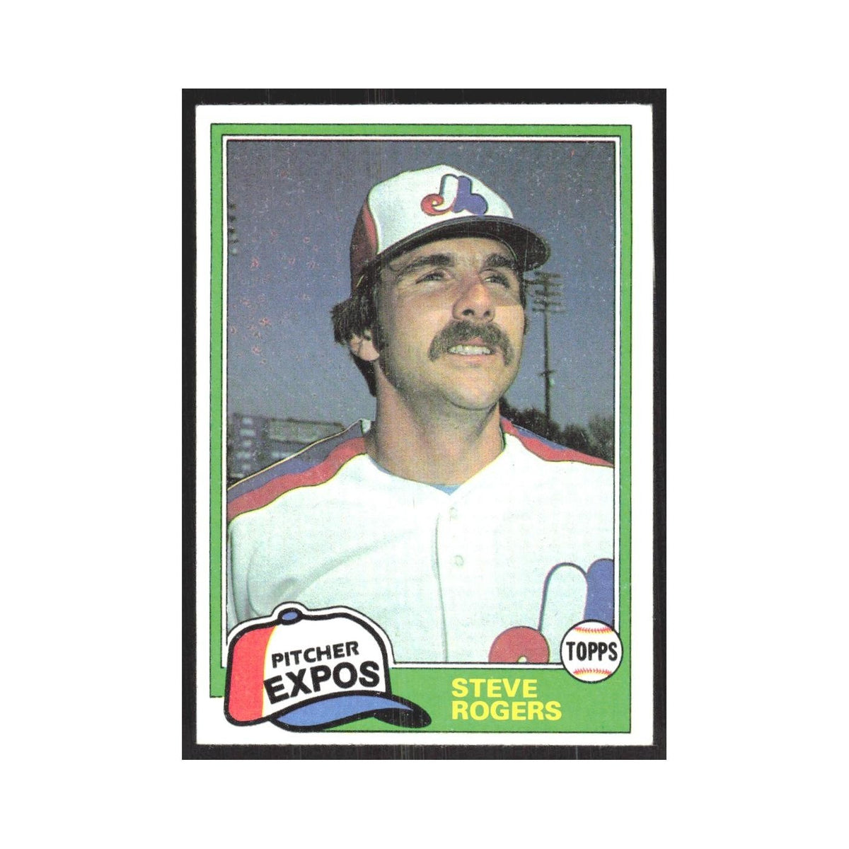 1981 Topps Steve Rogers Montreal Expos #725