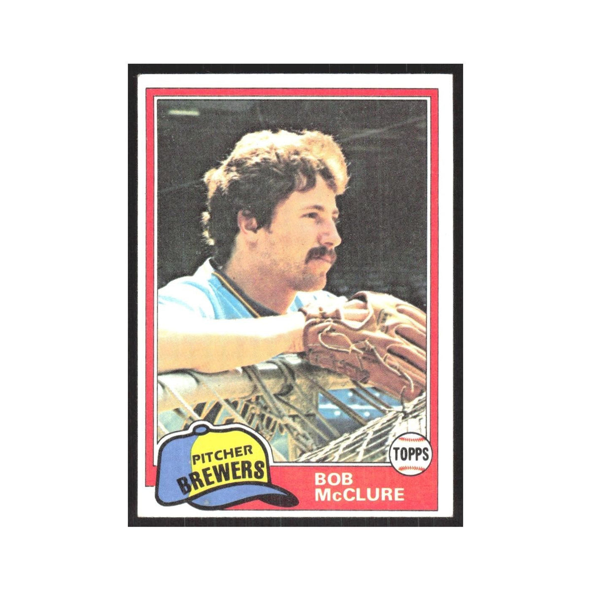 1981 Topps Bob McClure Brewers #156