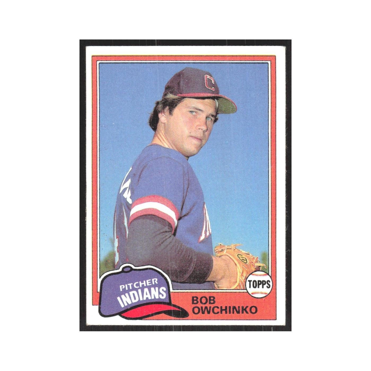 1981 Topps Bob Owchinko Indians #536