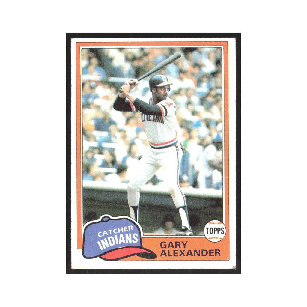 1981 Topps Gary Alexander Indians #416