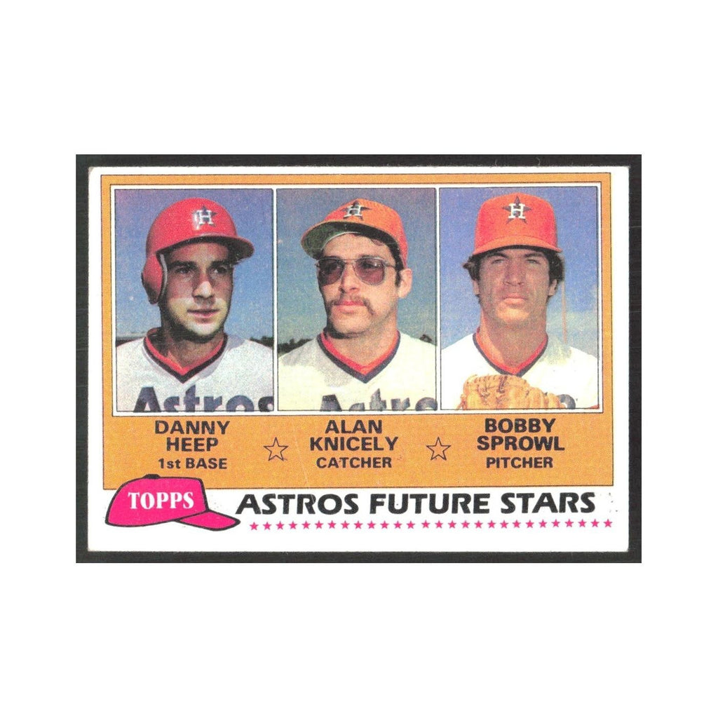 1981 Topps Danny Heep/Alan Knicely/Bobby Sprowl Astros #82
