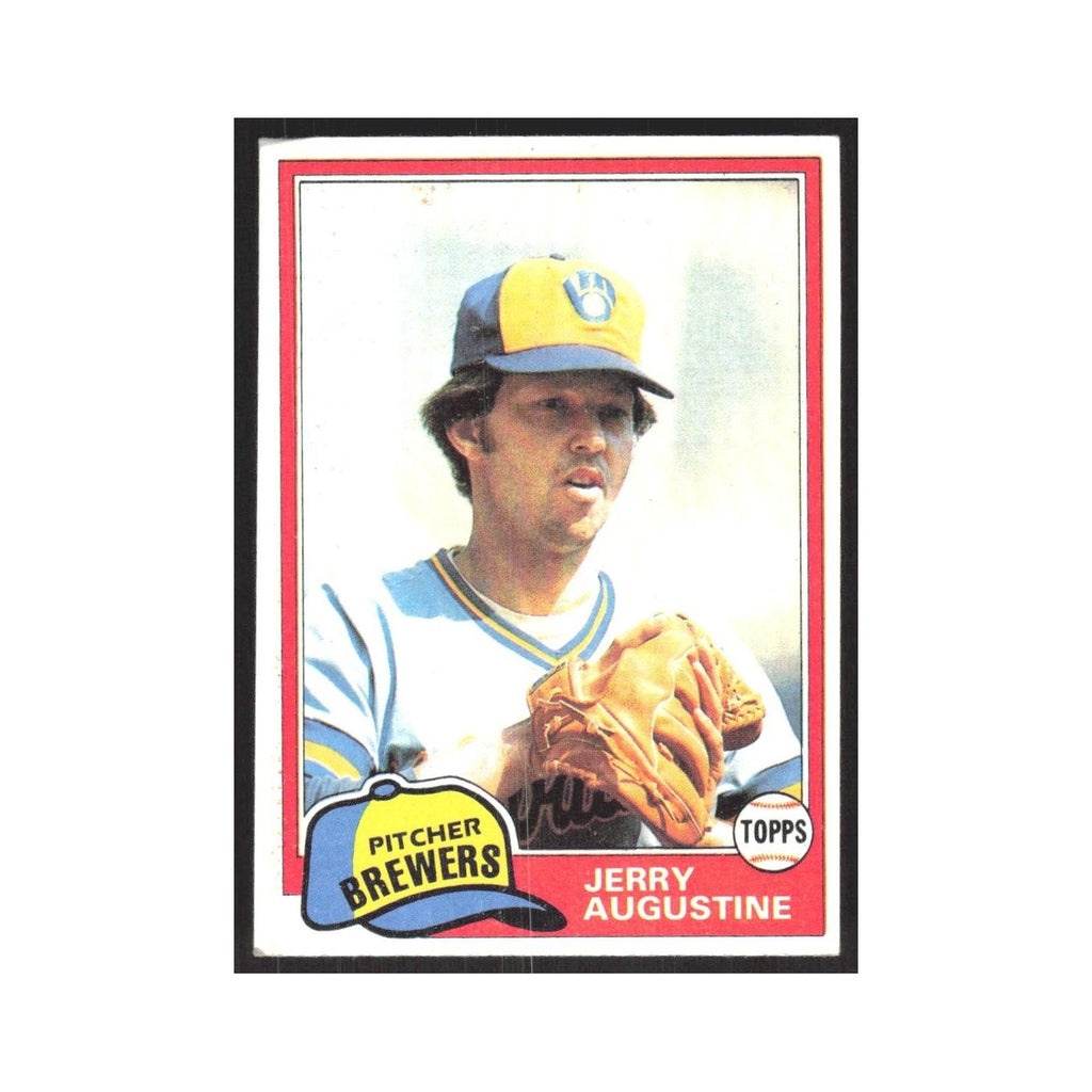 1981 Topps Jerry Augustine Brewers #596