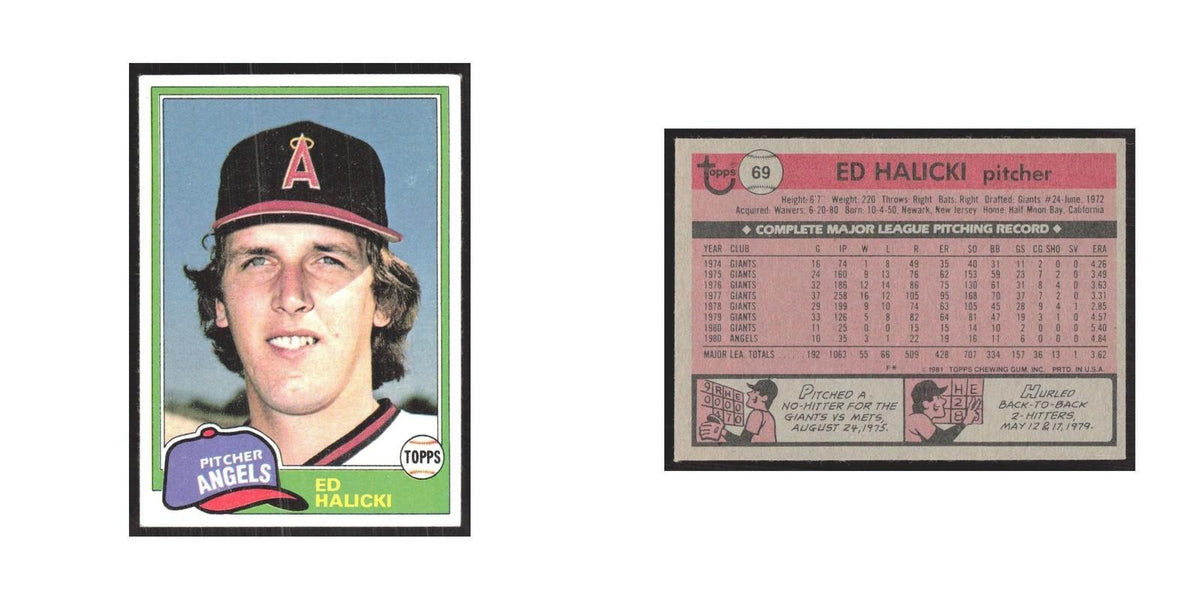 1981 Topps Ed Halicki Angels #69
