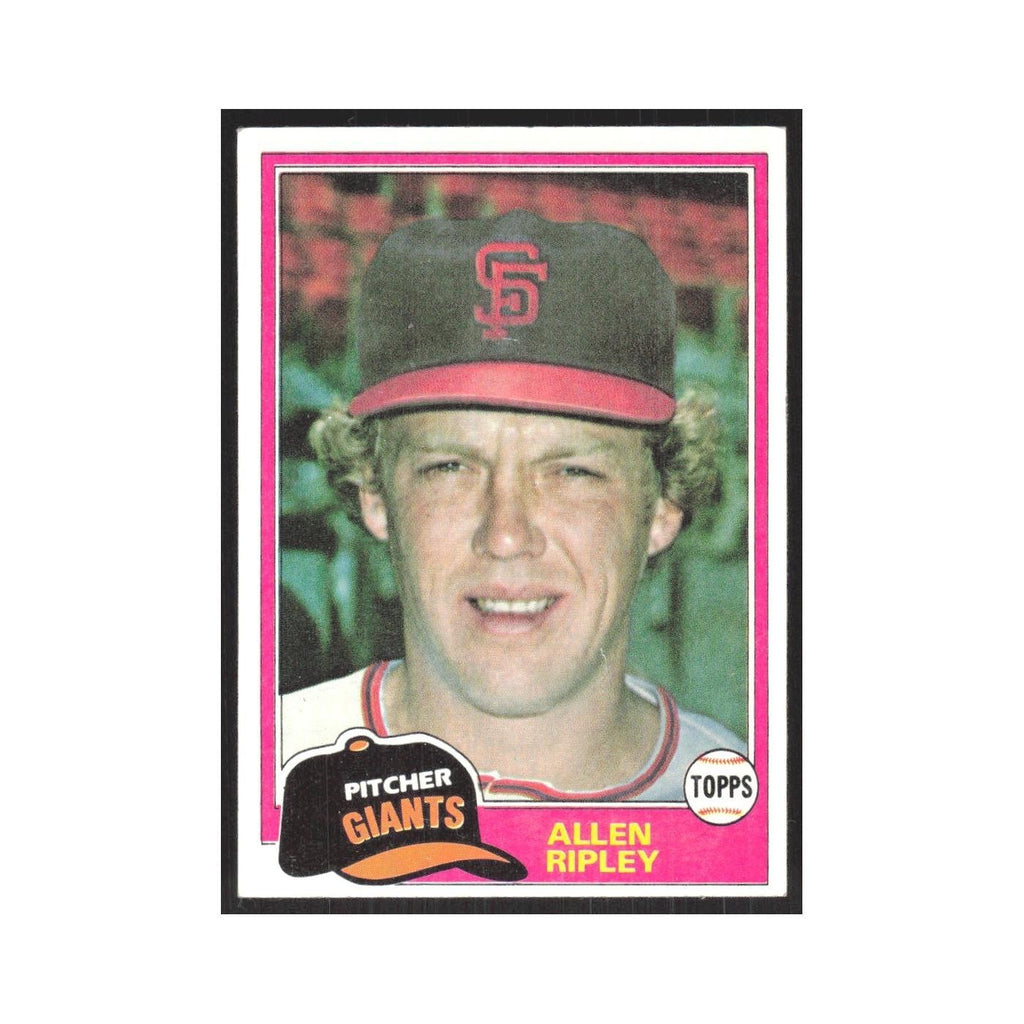 1981 Topps Allen Ripley Giants #144