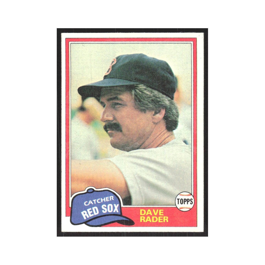 1981 Topps Dave Rader Red Sox #378