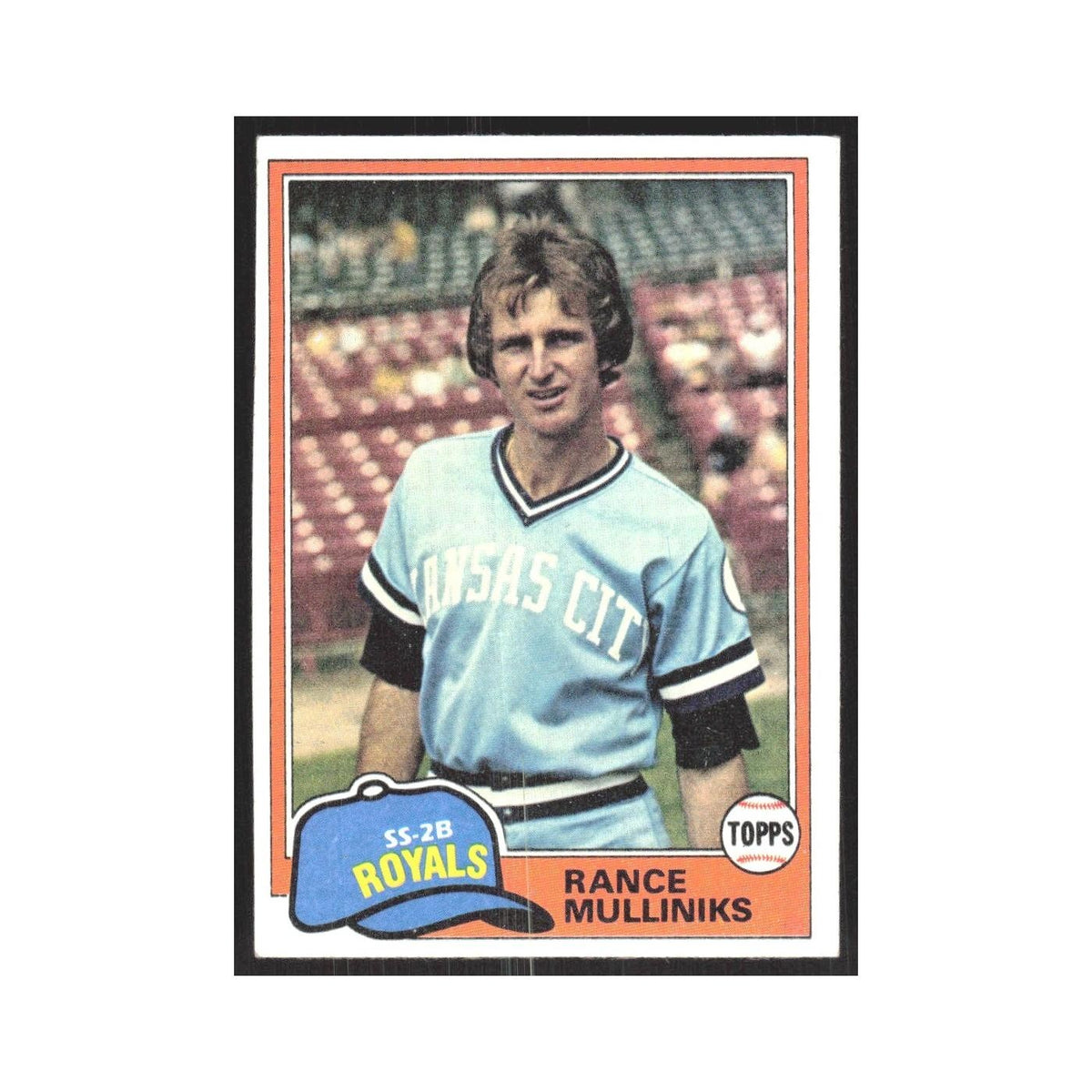 1981 Topps Rance Mulliniks Royals #433