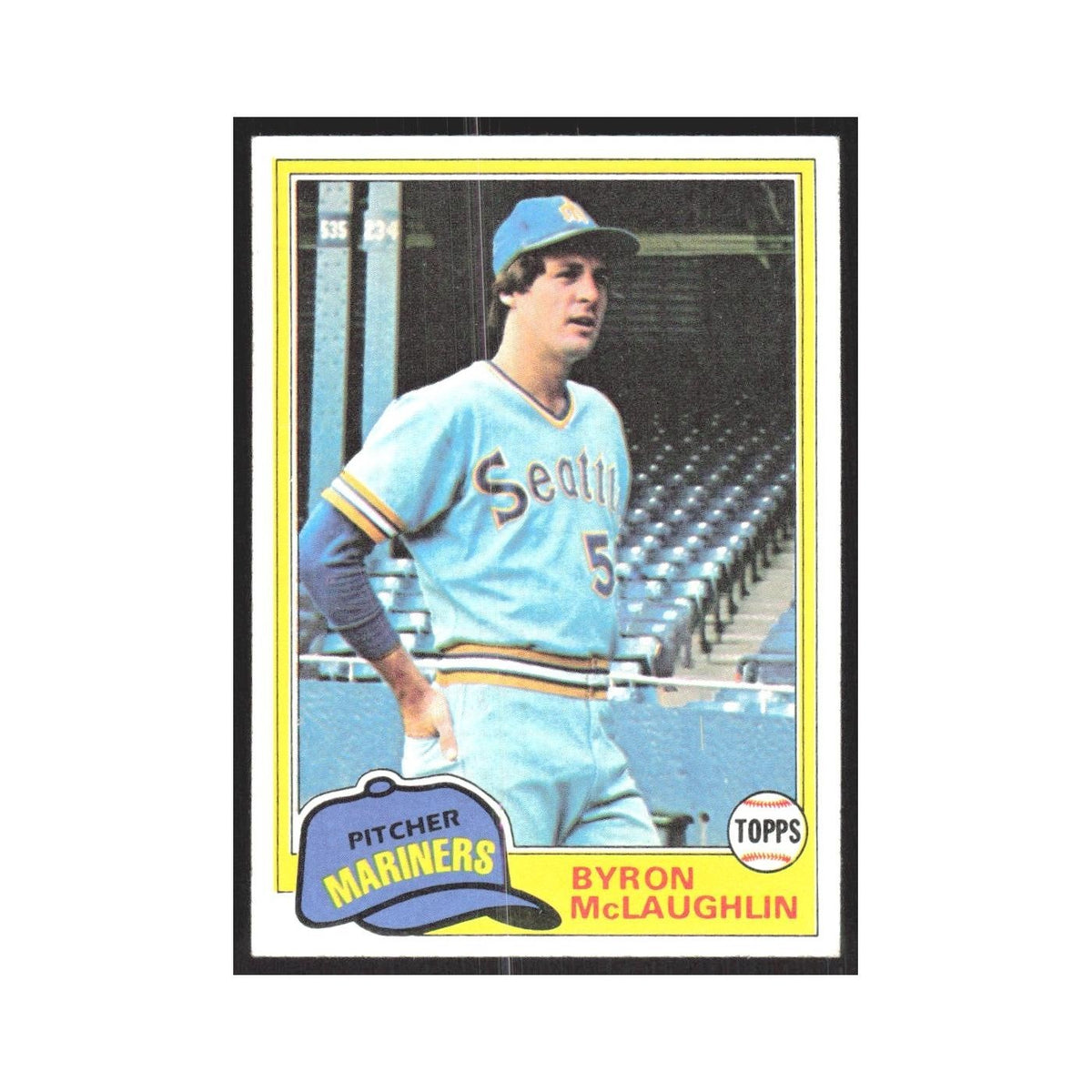 1981 Topps Byron McLaughlin Mariners #344