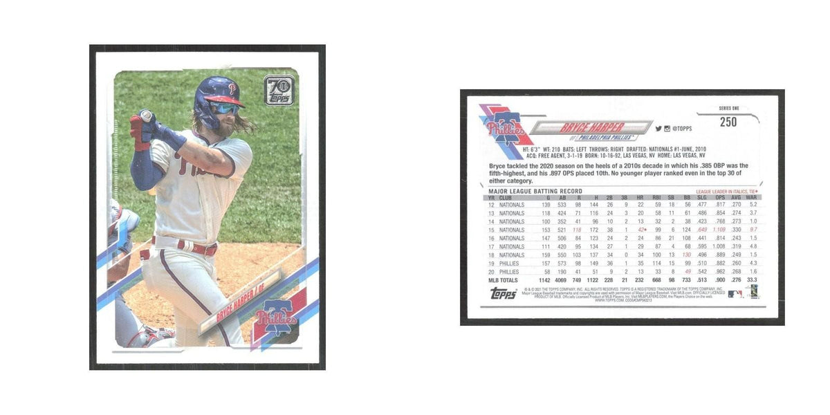 2021 Topps Bryce Harper Phillies #250