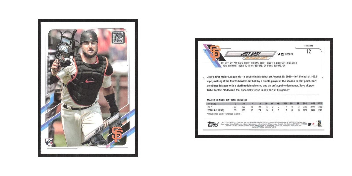 2021 Topps Joey Bart Giants #12