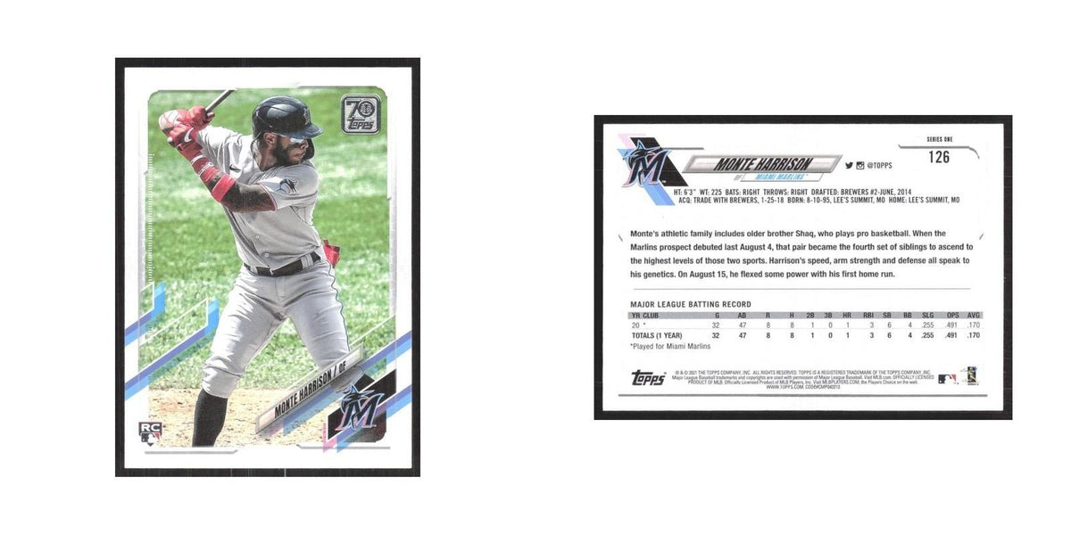 2021 Topps Monte Harrison Marlins #126