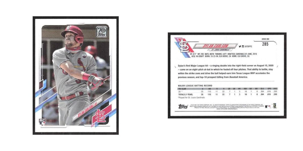 2021 Topps Dylan Carlson Cardinals #285