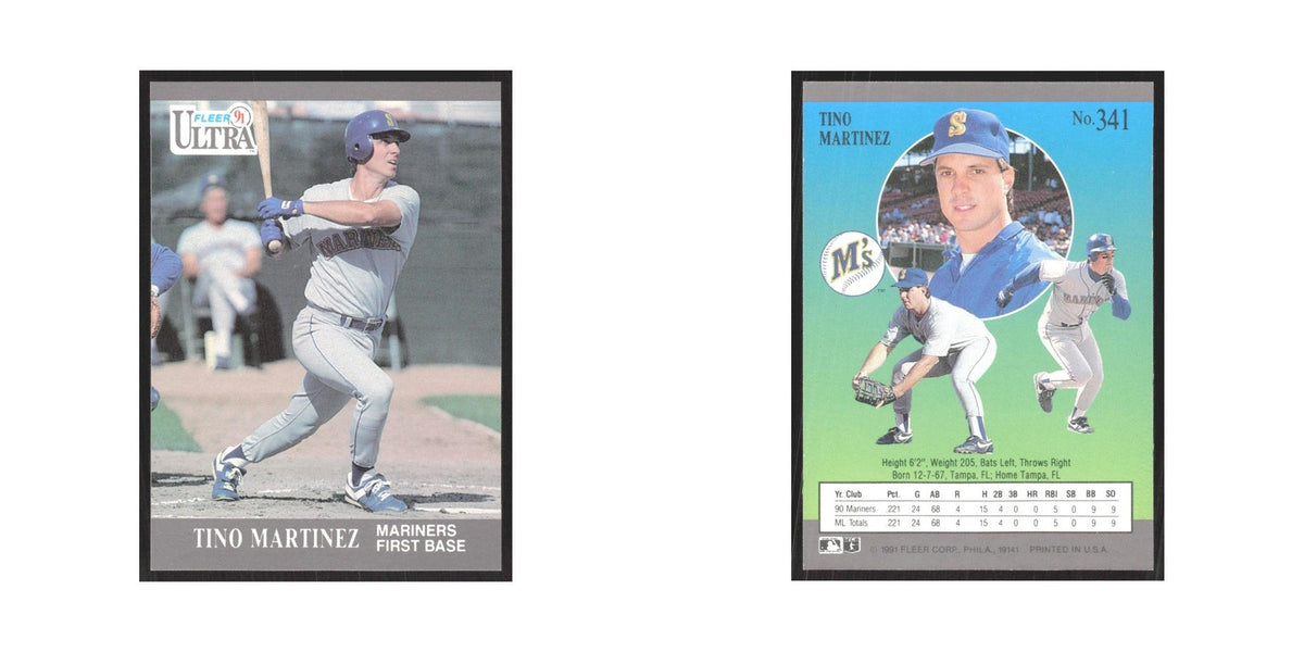 1991 Fleer Ultra Tino Martinez Mariners #341