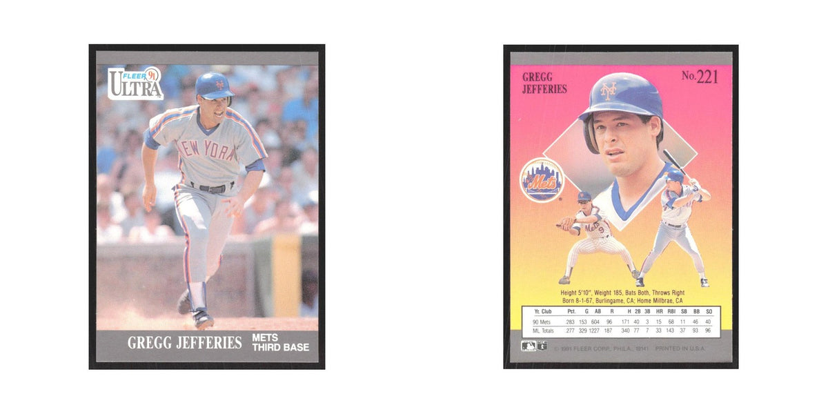 1991 Fleer Ultra Gregg Jefferies Mets #221
