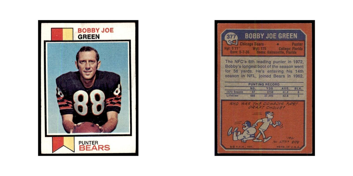 1973 Topps Bobby Joe Green Bears #377