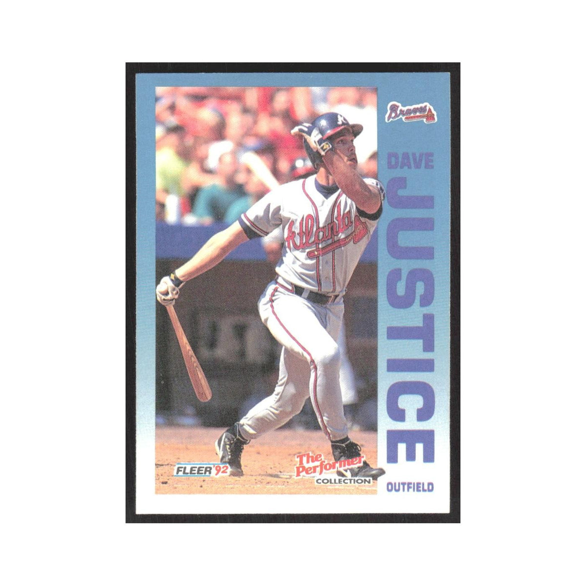 1992 Fleer The Performer David Justice Braves #8
