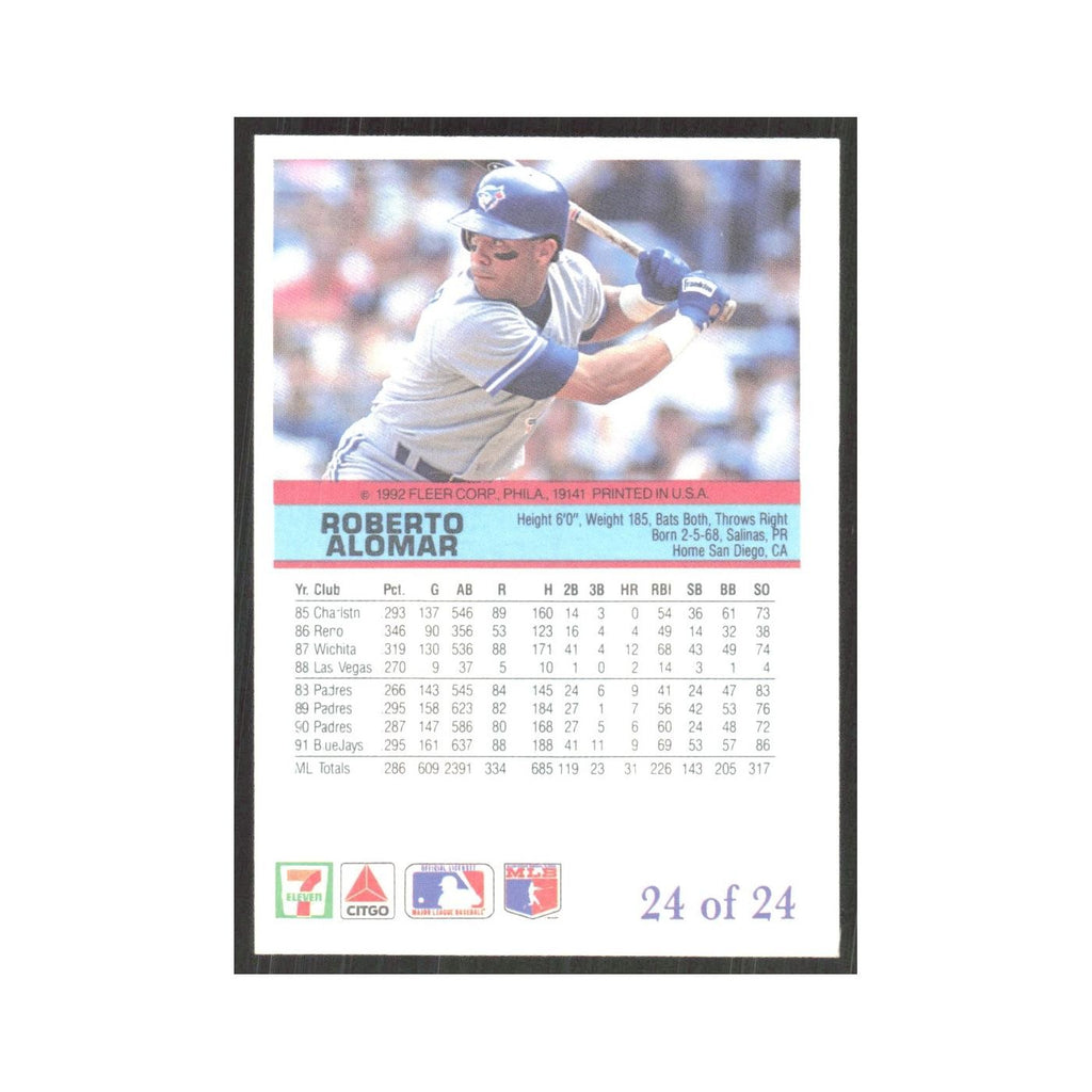 1992 Fleer The Performer Roberto Alomar Blue Jays #24