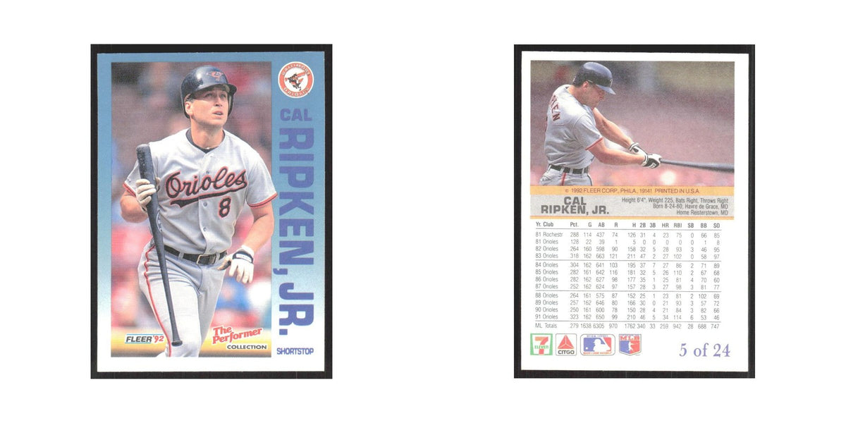 1992 Fleer The Performer Cal Ripken Jr. Orioles #5