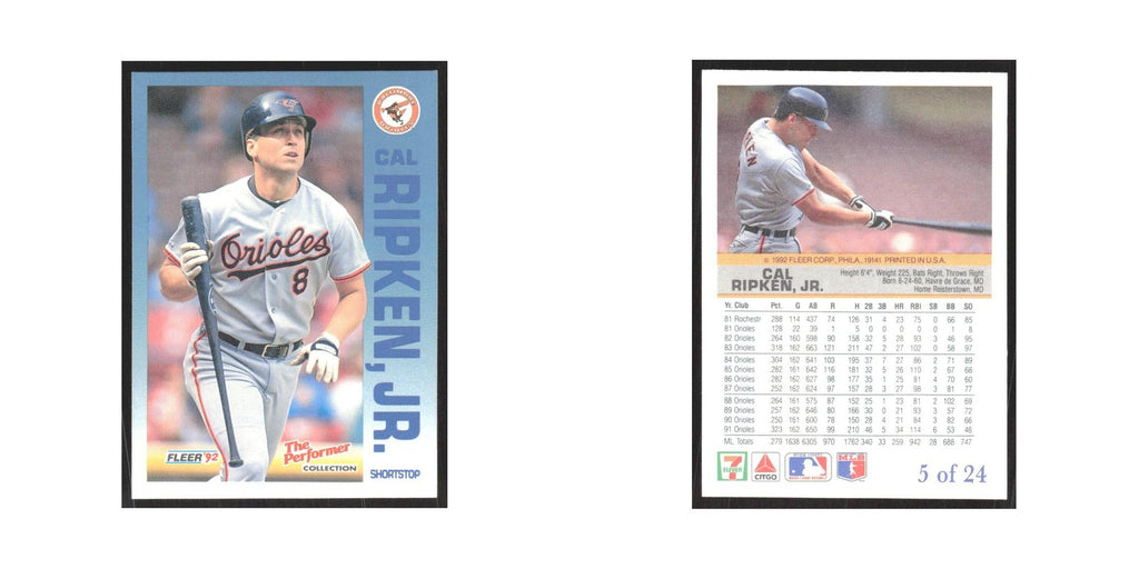 1992 Fleer The Performer Cal Ripken Jr. Orioles #5
