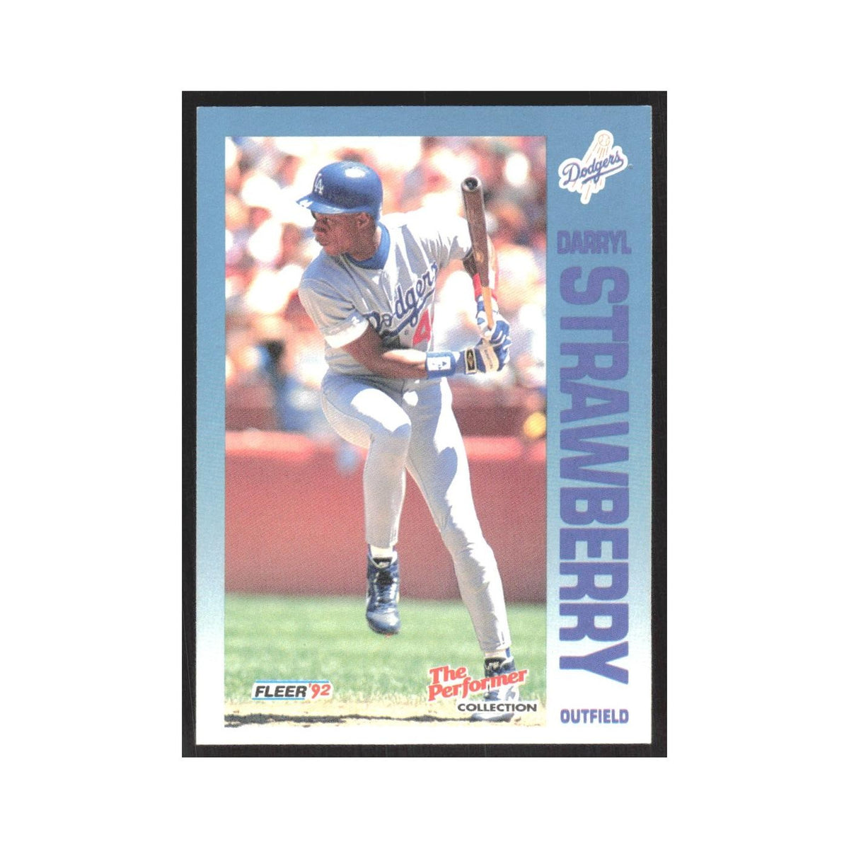 1992 Fleer The Performer Darryl Strawberry Dodgers #12