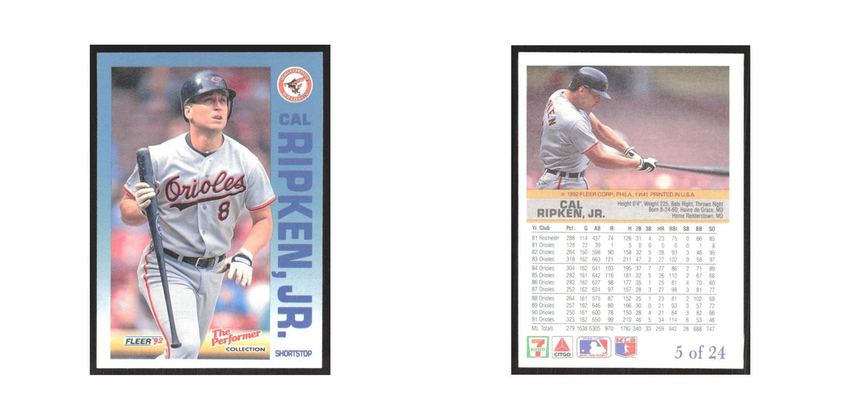 1992 Fleer The Performer Cal Ripken Jr. Orioles #5