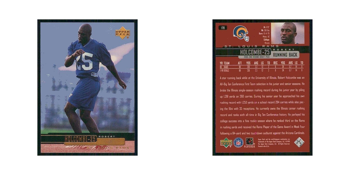 1999 Upper Deck Robert Holcombe St. Louis Rams #178