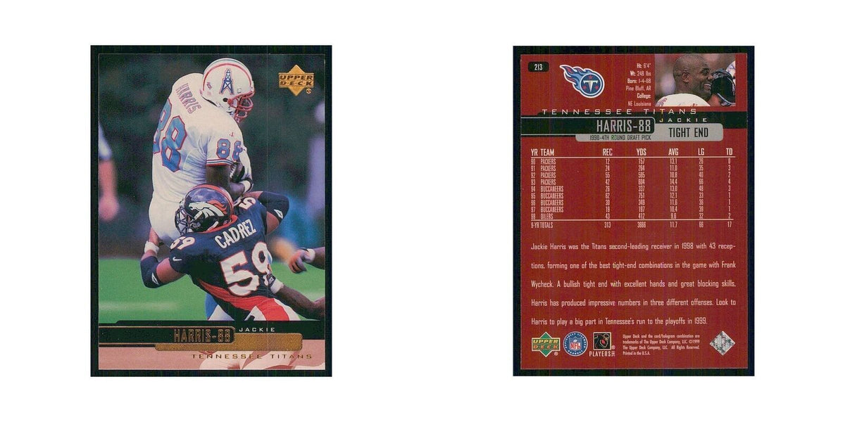 1999 Upper Deck Jackie Harris Titans #213