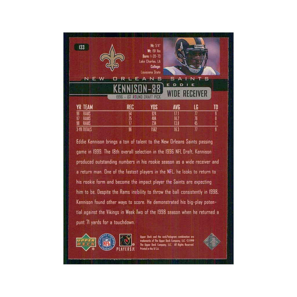 1999 Upper Deck Eddie Kennison Saints #133