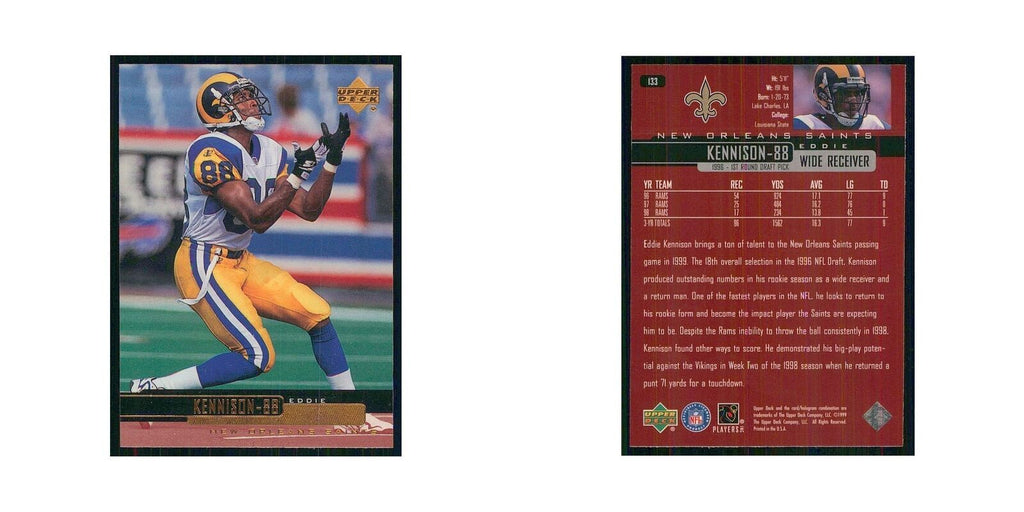 1999 Upper Deck Eddie Kennison Saints #133