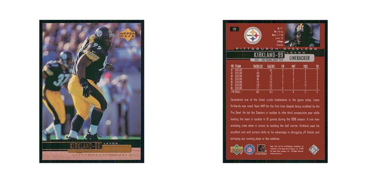 1999 Upper Deck Levon Kirkland Steelers #172